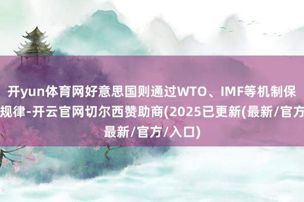 开yun体育网好意思国则通过WTO、IMF等机制保管人人规律-开云官网切尔西赞助商(2025已更新(最新/官方/入口)